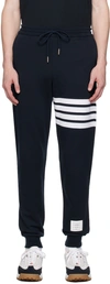 Thom Browne Classic Loopback 4-bar Sweatpants In 461 Navy