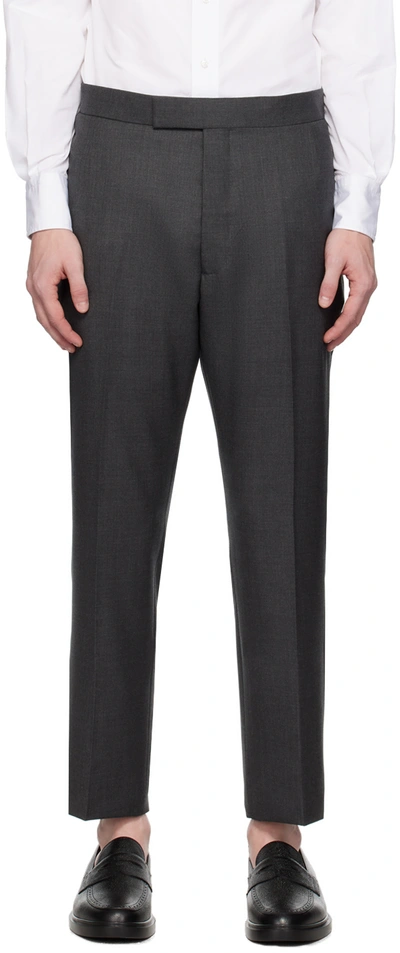 Thom Browne Super 120s Twill Classic Backstrap Trousers In Multi-colored