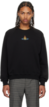 VIVIENNE WESTWOOD BLACK EMBROIDERED SWEATSHIRT