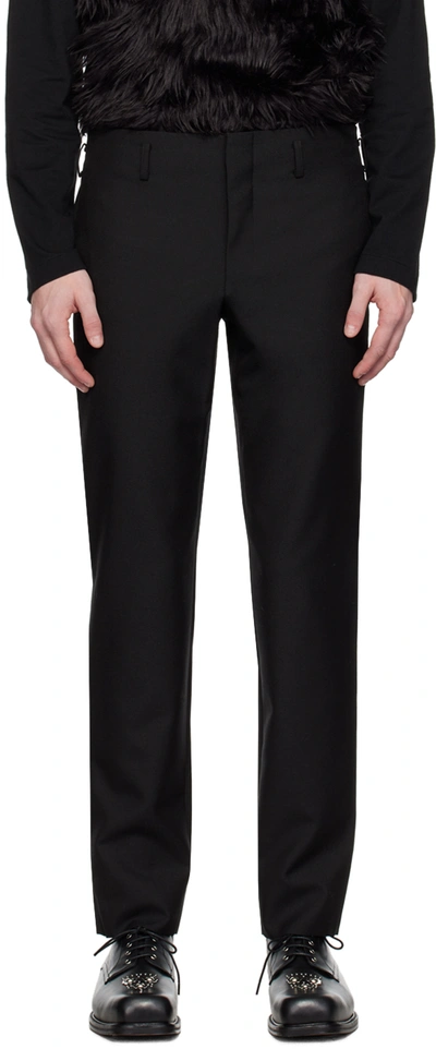 Comme Des Garçons Homme Deux Black Four-pocket Trousers