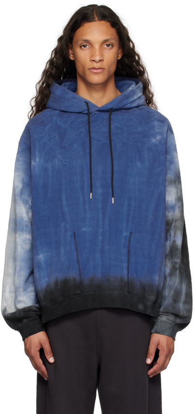 Vein Blue Vessel Hoodie In X.blue