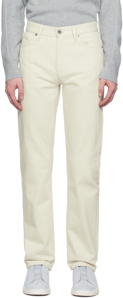 Zegna Jean Roccia En Coton Extensible Blanc In White