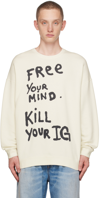 R13 OFF-WHITE 'FREE YOUR MIND' SWEATER