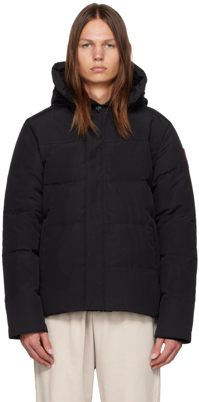 Canada Goose Black Macmillan Down Jacket In Black - Noir