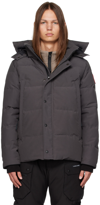 Canada Goose Wyndham Water Repellent 625 Fill Power Down Parka In Graphite - Graphite