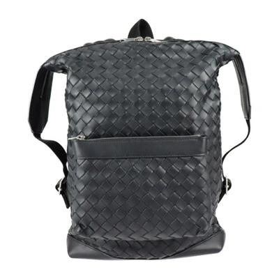 Bottega Veneta Intrecciato Black Pony-style Calfskin Backpack Bag ()