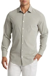 Mizzen + Main Leeward Trim Fit Gingham Performance Button-up Shirt In Green