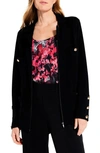 Nic + Zoe City Charm Knit Jacket In Black Onyx