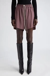 RICK OWENS RICK OWENS DRAWSTRING STEP HEM BOXER SHORTS