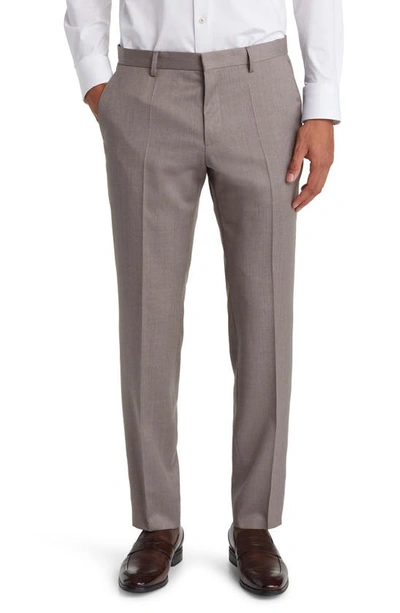 Hugo Boss Genius Slim Fit Wool Suit Pants In Light Beige