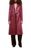 APPARIS LIV RECYCLED POLYESTER FAUX LEATHER COAT