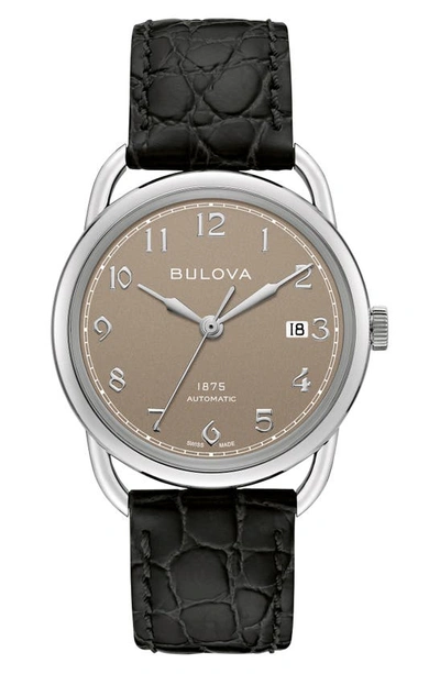 Bulova Watch, 38mm In Brown/black