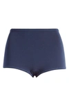 Skims Stretch Cotton Jersey Boyshorts In Navy