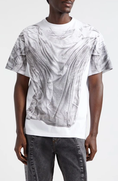 Y/project Cotton Graphic Print T-shirt In White