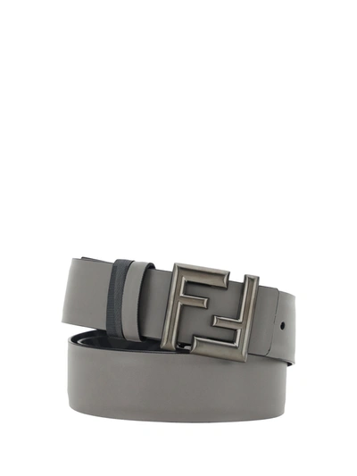 Fendi Belt In Grey