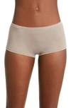 Hanro Touch Feeling Boyshorts In Taupe Gray