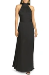 SACHIN & BABI KAYLA HALTER GOWN