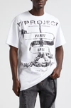 Y/project Logo Printed Crewneck T-shirt In White
