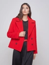 L AGENCE ATHENS CROPPED PEACOAT