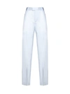 Bottega Veneta Trousers In Morning Mist