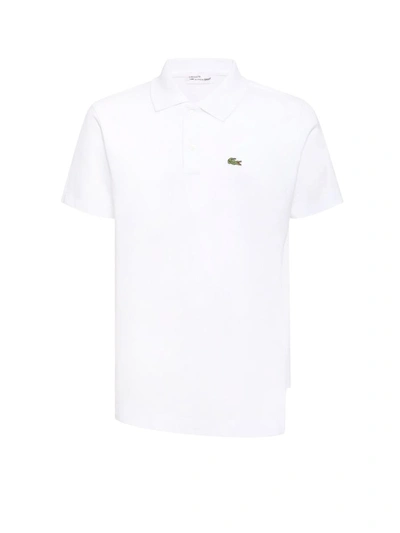 Comme Des Garçons Comme Des Garcons Shirt Lacoste Crocodile Polo Shirt In White