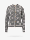 Gucci Gg Wool Bouclé Jacquard Cardigan In Grey