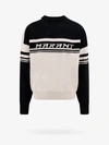 Isabel Marant Two-tone 'colby' Wool Blend Sweater In Black
