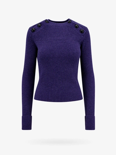 Isabel Marant Koyle 罗纹针织毛衣 In Purple