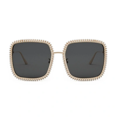 Dior Eyewear Sunglasses In Gold