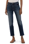 Kut From The Kloth Reese Fab Ab High Waist Ankle Slim Straight Leg Jeans In Enchantment