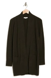 VINCE DRAPE COLLAR WOOL & CASHMERE CARDIGAN