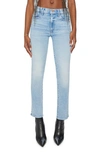 MOTHER THE INSIDER CROP STRAIGHT LEG JEANS