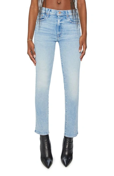 Mother The Insider Flood Tea Time Jeans In Blue