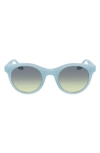 Converse Restore 49mm Gradient Round Sunglasses In Milky Aqua Mist