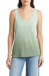 Treasure & Bond Ombré Knit Tank In Teal Turquoise- Green