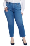 NYDJ HIGH WAIST ANKLE RELAXED STRAIGHT LEG JEANS