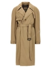 BALENCIAGA DECONSTRUCTED COATS, TRENCH COATS BEIGE