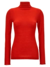 MARNI LOGO EMBROIDERY TURTLENECK SWEATER SWEATER, CARDIGANS RED