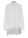 JW ANDERSON RHINESTONE CHEMISIER DRESS DRESSES WHITE