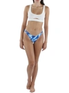 BOUND BY BOND-EYE SASHA WOMENS CUT-OUT CROP BIKINI SWIM TOP