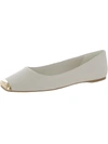 Sarto Franco Sarto Flxamaya Womens Leather Slip On Ballet Flats In White