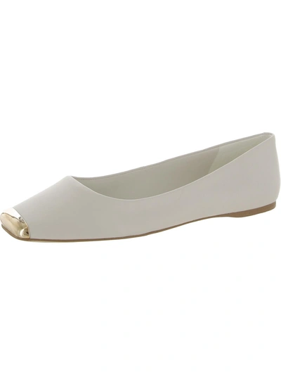 Sarto Franco Sarto Flxamaya Womens Leather Slip On Ballet Flats In White