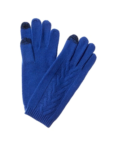 Amicale Cashmere Cable Gloves In Multi