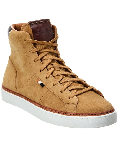 Allen Edmonds Alpha Suede High-top Sneaker In Brown