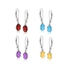Ross-simons Multi-gemstone Jewelry Set: 4 Pairs Of Drop Earrings In Sterling Silver In Red