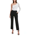 Bcbgmaxazria Off-the-shoulder Bell Sleeve Lace Top In White