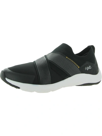 Ryka Empower Womens Fitness Slip On Athletic And Training Shoes In Black