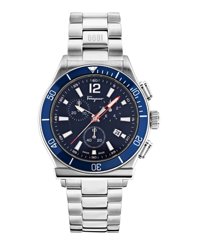 Ferragamo 1898 Sport Watch In Blue