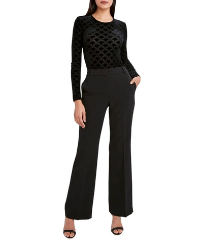 Bcbgmaxazria Round Neck Bodysuit In Black