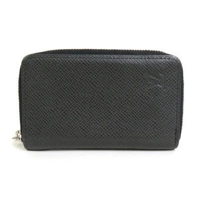 Pre-owned Louis Vuitton Porte Monnaie Zippy Leather Wallet () In Black
